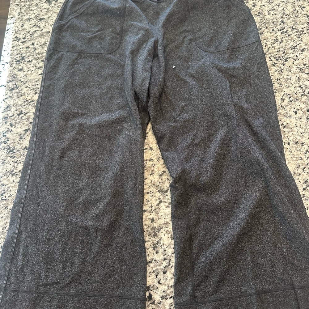 Lululemon Heathered Gray Wide-Leg Pants Size 8-10